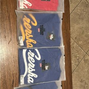 The Marathon Clothing Blue and Red Short Sleeve Tees